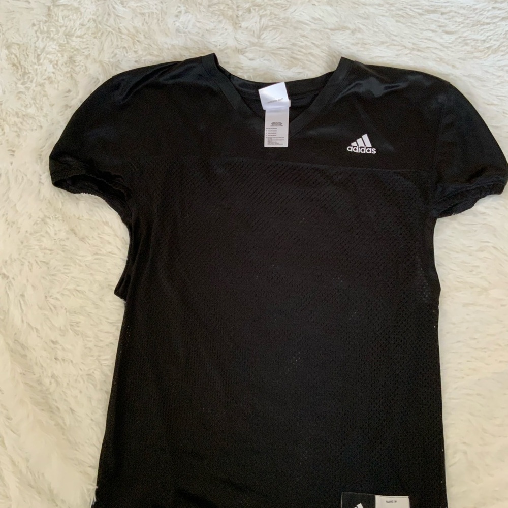 Adidas Black Performance Football Training Jersey with Iconic Logo